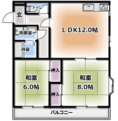 コーポ大東の物件間取画像